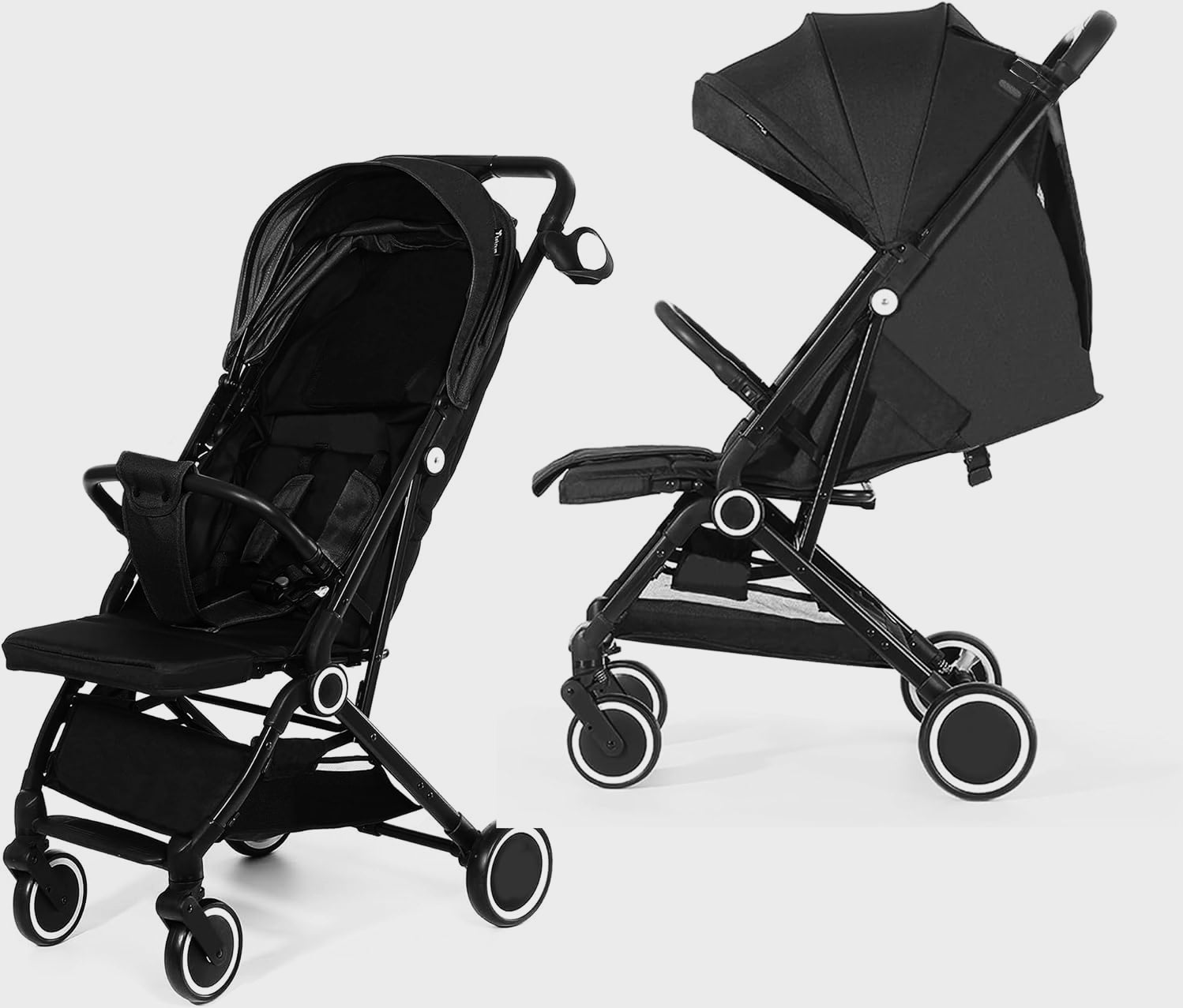 Baby Stroller Lightweight Cabin Pram and Infant Carrier Push Chair - FoldableAll