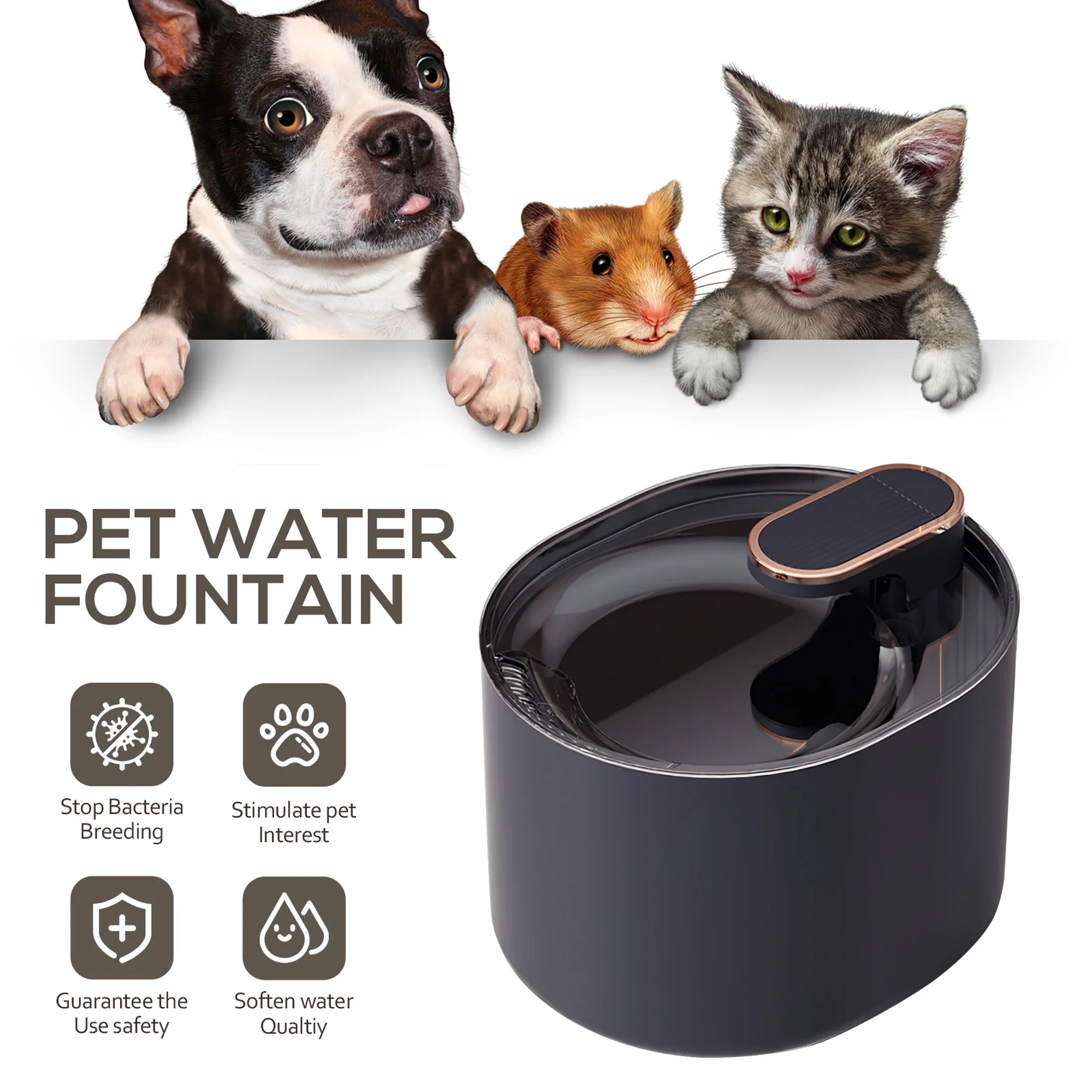 Cat water box Ultra Quiet LED Automatic Water Fountain with 7 Filters, Best Care Cat