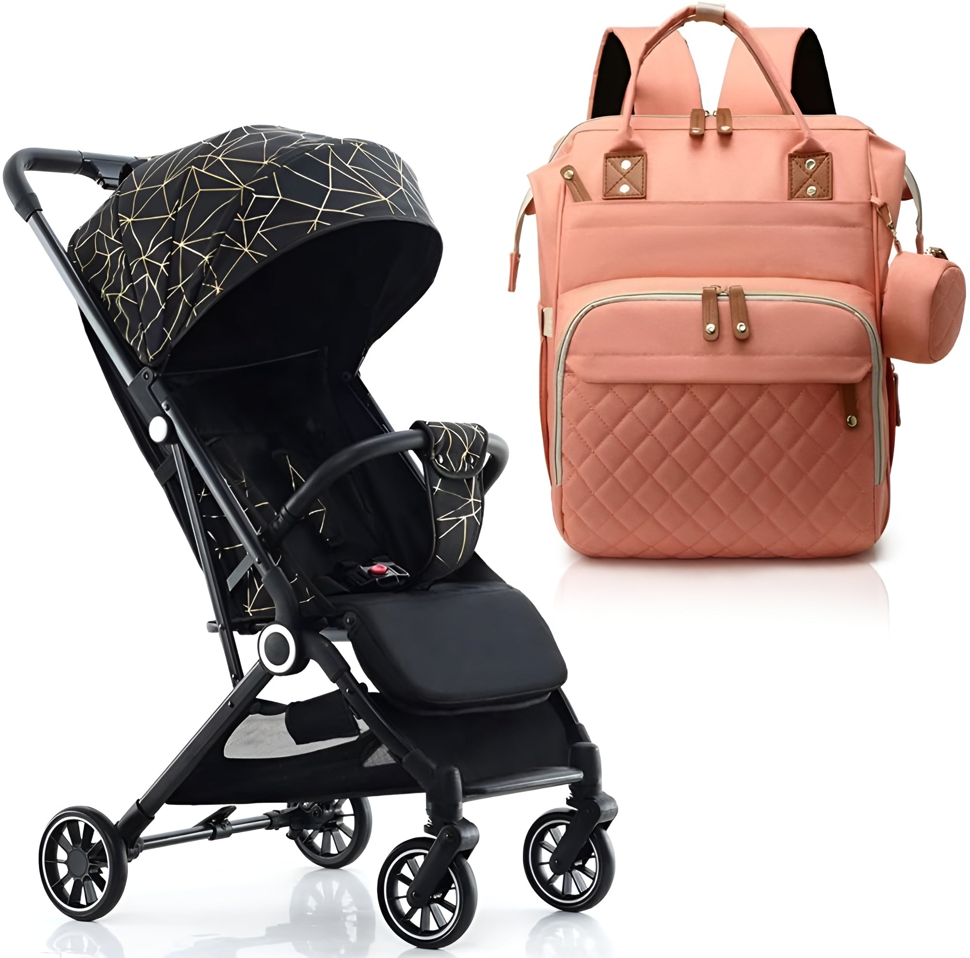 Baby Stroller and Baby Bolsas Maternity bag Pack Trend Female Diaper Backpack 2 in 1