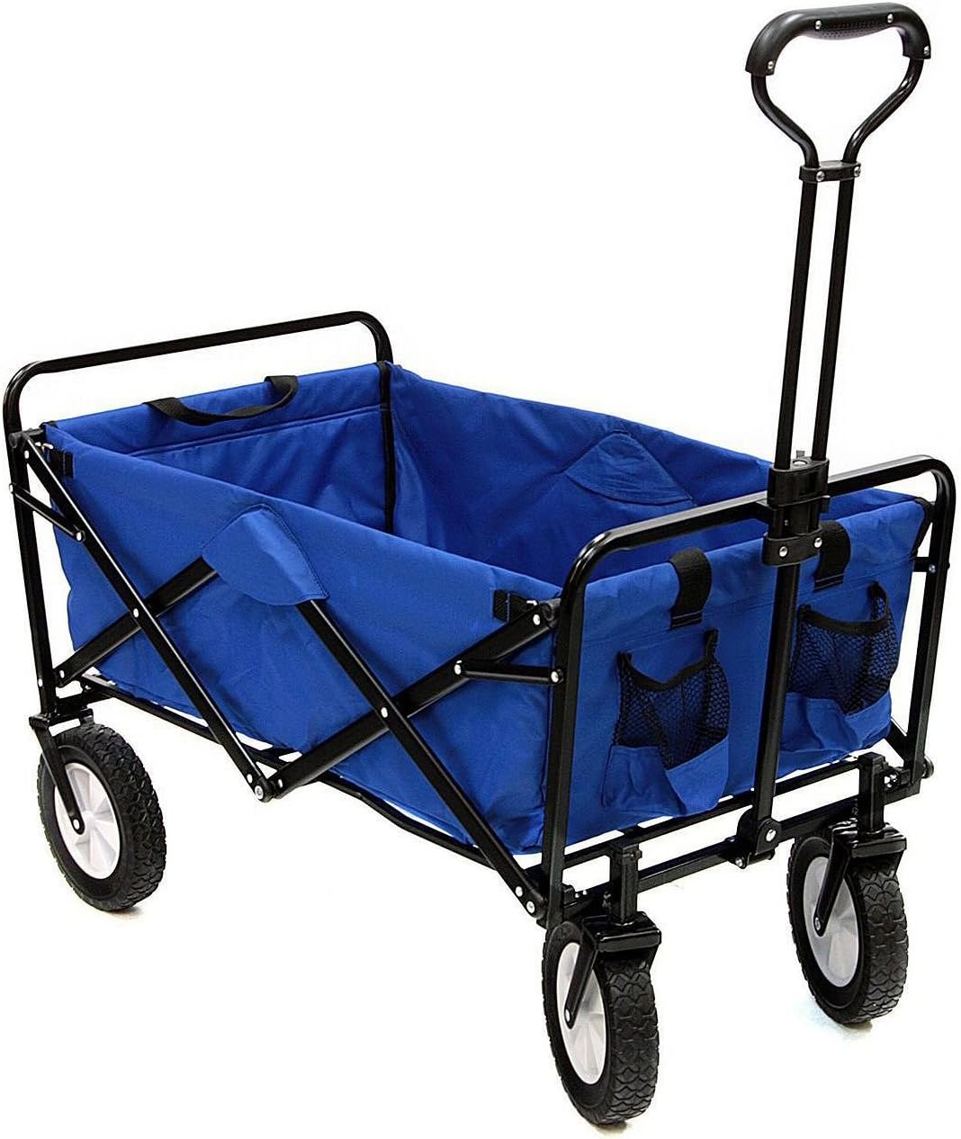Portable Folding Garden Trolley Cart Heavy Duty Shopping Cart for Outdoor Camping Beach