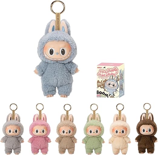 Labubu The Monsters - Tasty Macarons Vinyl Face Blind Box, Random Design Action Figures Collectible Toys Home Decorations, Single Box