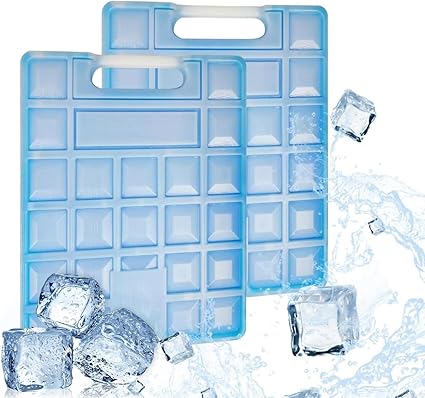 PICCASIO Ice Pack Reusable Thin Can Be Placed in Lunch Box Cooler Freezer to Keep Cold Suitable For Cooler Bag For Work & School.