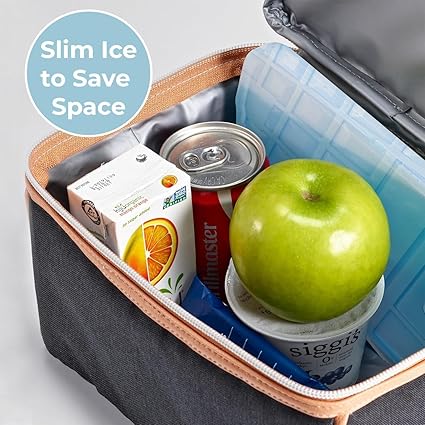 PICCASIO Ice Pack Reusable Thin Can Be Placed in Lunch Box Cooler Freezer to Keep Cold Suitable For Cooler Bag For Work & School.