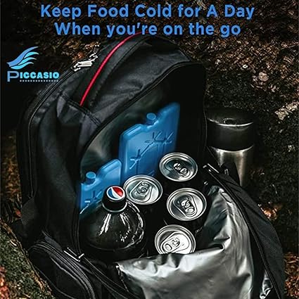 PICCASIO Ice Pack Reusable Thin Can Be Placed in Lunch Box Cooler Freezer to Keep Cold Suitable For Cooler Bag For Work & School.