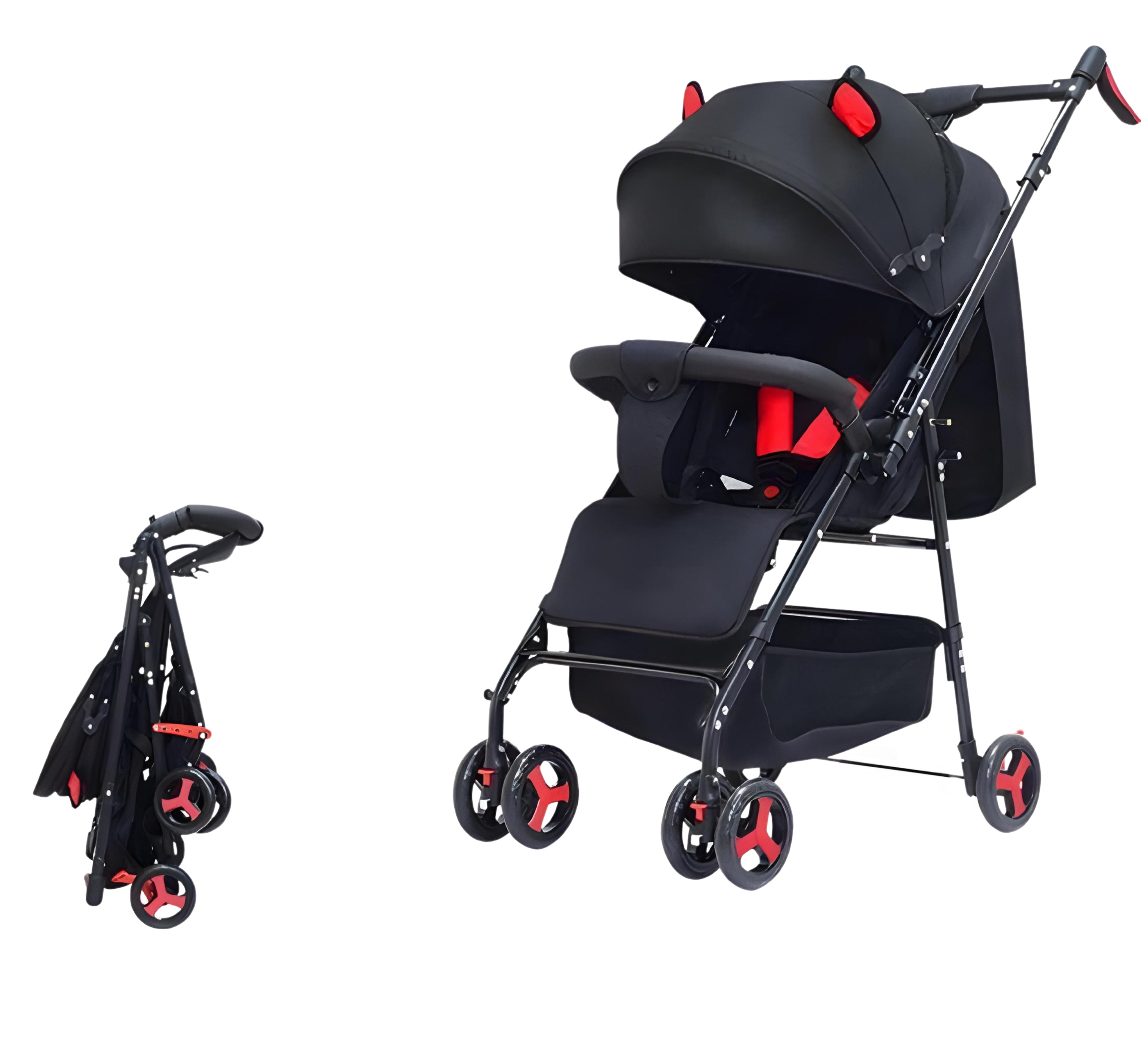 Two-way stroller in summer light folding stroller foreign trade high view stroller close with one button