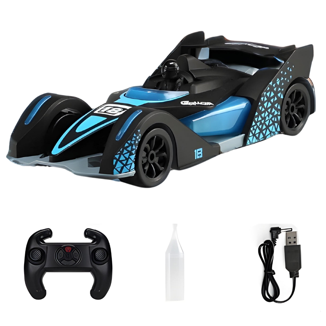 Remote Control Racing Car, RC Cars for Kids,Buggy with Rear Fog Stream LED Lights Music