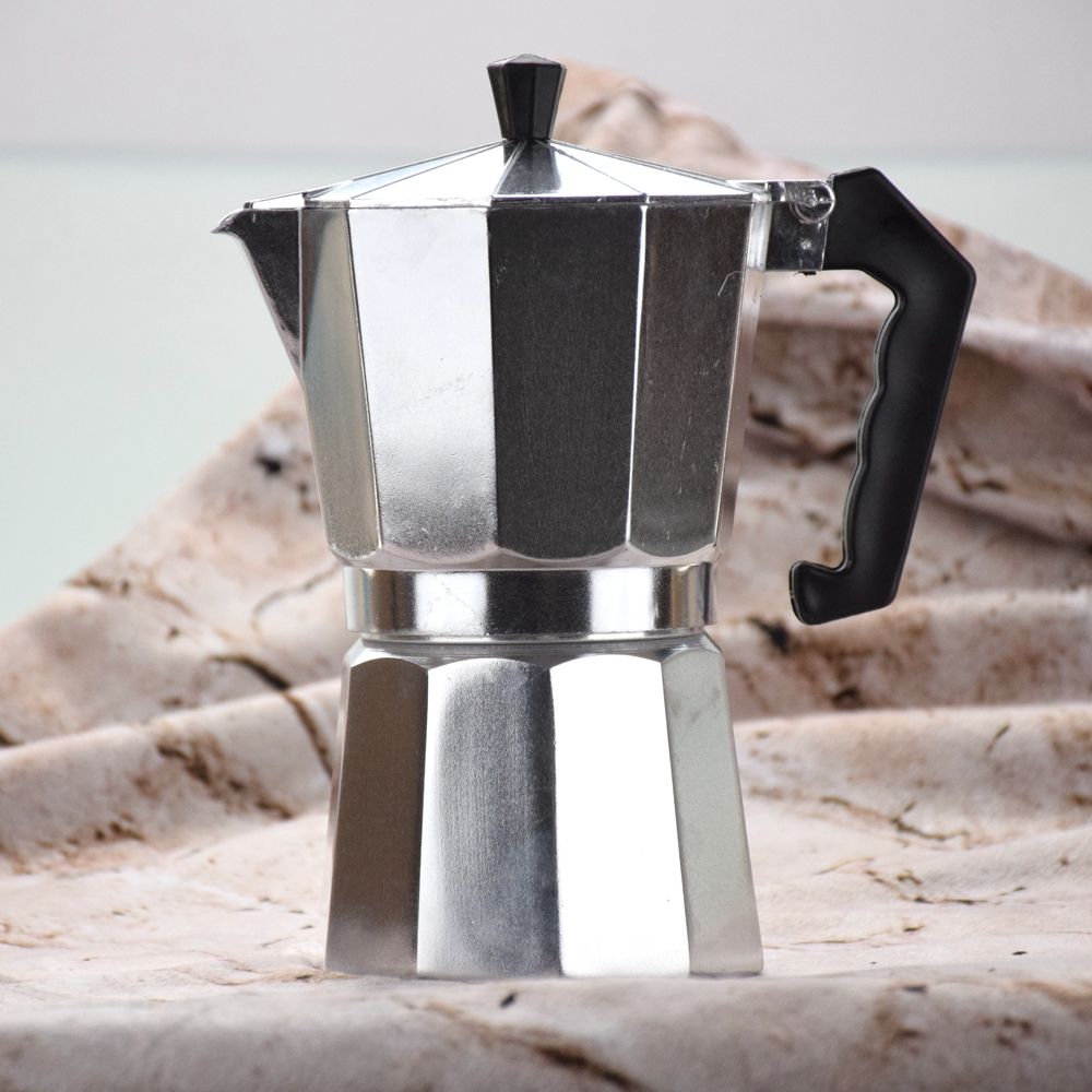 QAluminium Coffee Mocha Moka Pot Espresso Maker Wholesale Espresso 1/3/6/8/9/12 Cup Cafetiere