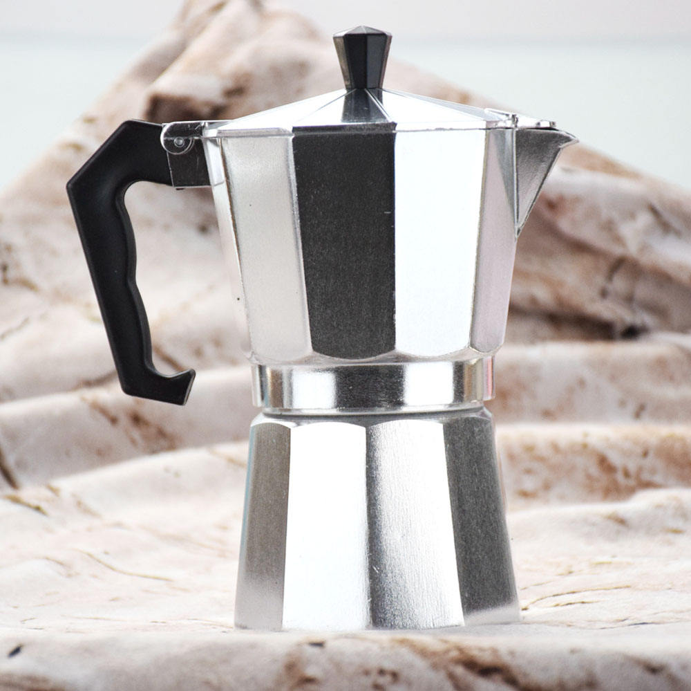 QAluminium Coffee Mocha Moka Pot Espresso Maker Wholesale Espresso 1/3/6/8/9/12 Cup Cafetiere